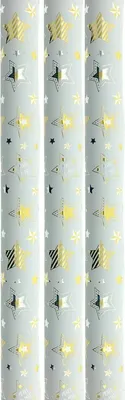 Obrázok produktu pre Baliaci papier Gold Star - vianočný papier na Vianoce - 3 metre x 70 cm - 3 rolky
