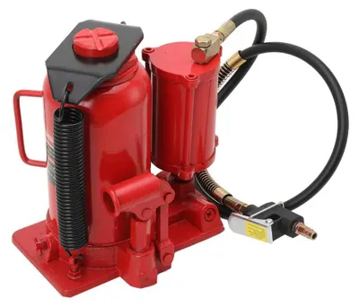 Zdjęcie produktu dla Hydrauliczny podnośnik do opon – pneumatyczno-hydrauliczny 20 t – pompka ręczna – regulowana wysokość podnoszenia 260–510 mm – do samochodów osobowych, ciężarówek i przyczep – profesjonalny