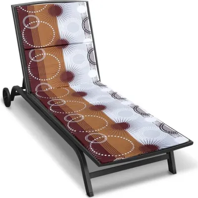 Produktbild von Kissen für Strandliege - Bezug mit Reißverschluss - 55x195 cm - Braun