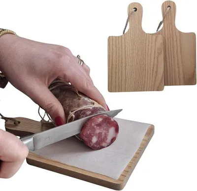 Produktbild von Famanu Mini Holzschneidebretter Set - 2 Stück mit Griff