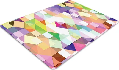 Produktbild von Stuhlunterlage Bürostuhlunterlage 120 cm x 90 cm Bodenmatte Bürostuhlunterlage - Bunte Mosaik