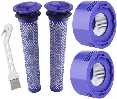 Produktbild von Staubsaugerzubehör 2 Vorfilter und 2 Nachfilter als Ersatz, kompatibel mit Dyson V7, V8 Staubsaugern