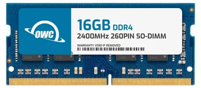 Obrázek produktu pro OWC OWC2400DDR4S16G, 16 GB, 1 x 16 GB, DDR4, 2400 MHz, 260-pin SO-DIMM