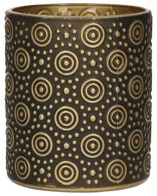 Produktbild von Countryfield Teelichthalter/Kerzenhalter - schwarz/gold - H10 cm