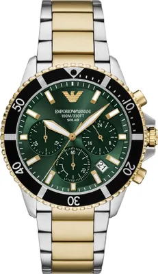 Produktbild von Emporio Armani AR11695 WORLD EXPLORER Chronograph Uhr Herrenuhr Edelstahl Chrono Datum bicolor