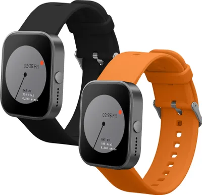 Produktbild von kwmobile 2x Sportarmband kompatibel mit CMF Watch Pro 2 / Watch Pro 1 Armband - Fitnesstracker Band Set aus TPU Silikon