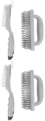 Image de Lot de 4 brosses de nettoyage pour barbecue