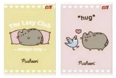 Produktbild von Heft A4/32K, liniert, farbig, laminiert, Pusheen (15 Stück) – UNIPAP