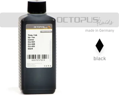 Produktbild von Tinte, Ink f. Canon CLI-521, CLI-526, CLI-551 schwarz