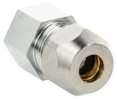 Produktbild von tecuro gerade Quetschverschraubung Ø 8 mm x G 3/8 Zoll Innengewinde, Messing verchromt