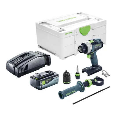 Image de Festool TDC 18/4 I-Basic Perceuse-visseuse sans fil 18 V 75 Nm Brushless + 1x batterie 8,0 Ah + chargeur rapide + Systainer
