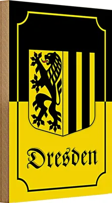 Produktbild von Holzschild Wappen 20x30cm Dresden Stadtwappen Stadt