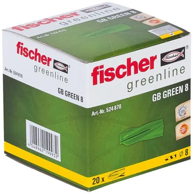 Zdjęcie produktu dla Dybel do gazobetonu GB GREEN 8