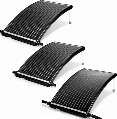 Produktbild von Clanmacy 3X Set Solar Poolheizung – Gebogene Solar-Heizung für Pools, 15 L, Ø38 mm, Poolzubehör