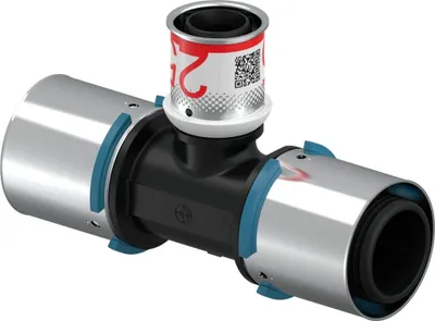 Immagine prodotto di UPONOR S-Press, raccordo a T, ridotto, PPSU, 40-25-40, 1 pz.
