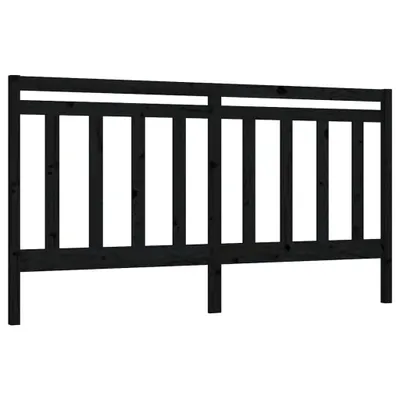 Produktbild von Kopfteil Schwarz 206x4x100 cm Massivholz Kiefer
