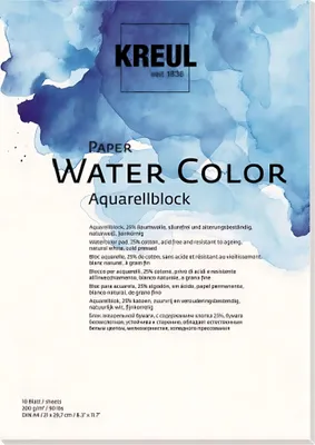 Produktbild von KREUL 69011, Kunstpapier, 200 g/m², 10 Blätter