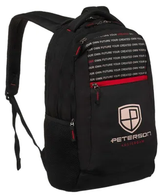 Obrázok produktu pre Peterson športový batoh z polyesteru čierny 50x32x16 cm
