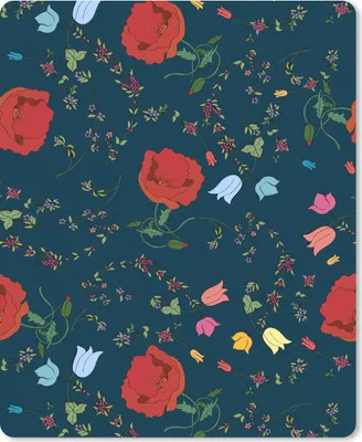 Produktbild von MuchoWow® Mauspad Mousepad Regenbogen - Blumen - Design 30x40 cm - Mousepads - Maus Mat - Pad - Mausunterlage - Mausmatten