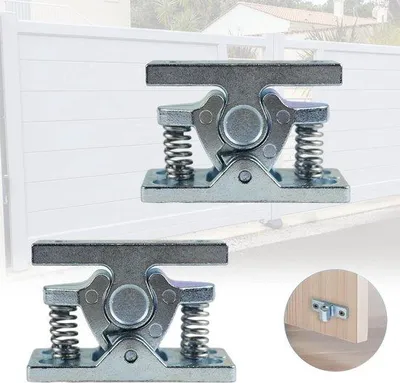 Image de Butée de porte en acier inoxydable zingué, lot de 2, pour caravane, pour charges lourdes.