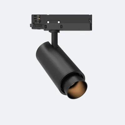 Produktbild von 3-Phasenstromschiene LED-Strahler 20W Fasano Cilindro Dimmbar Schwarz 4000K Neutralweiß
