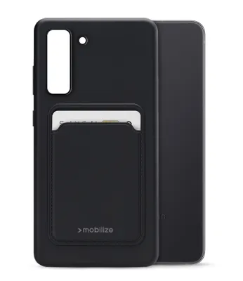 Imagen del producto de Funda de silicona para tarjetas Samsung Galaxy S21 FE 5G, color  mate, marca Mobilize
