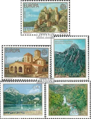 Produktbild von Briefmarken Jugoslawien 1978 Mi 1725-1726,1740,1741-1742 (kompl.Ausg.) postfrisch Baudenkmäler