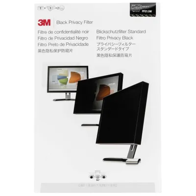Produktbild von 3M Blickschutzfilter for 21.5" Monitors 16:9 - Blickschutzfilter für Bildschirme - 54,6 cm Breitbild (21,5" Breitbild) - Schwarz