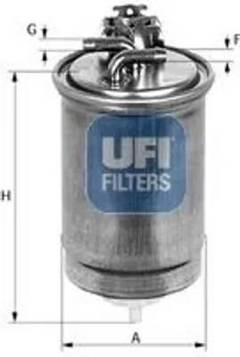 Produktbild von Kraftstofffilter UFI 24.418.00 für FIAT BRAVA (182) Filtereinsatz