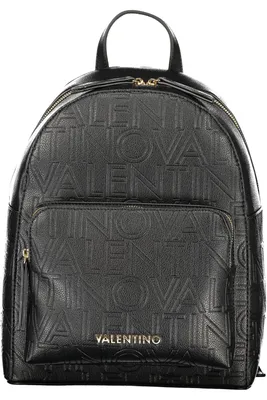 Immagine prodotto di Elegante zaino da donna nero con logo e dettagli a contrasto