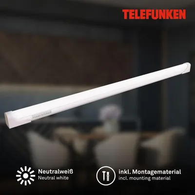 Immagine prodotto di TELEFUNKEN Lampada da incasso a LED 57,4 cm, 8W, 800lm, IP20, plastica/metallo, bianco