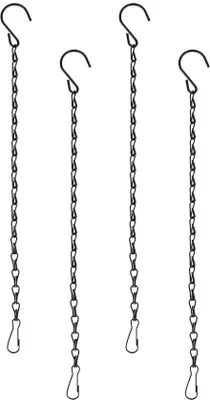 Immagine prodotto di Catene metalliche nere da 33 cm per vasi da fiori e decorazioni