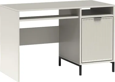 Produktbild von Schreibtisch LINKO in Kaschmir – moderner Arbeitstisch für Homeoffice, Arbeitszimmer und Jugendzimmer