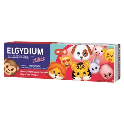 Produktbild von Elgydium Zahnpasta Kinder Emoji 3 6 Jahre Erdbeere Fluorid 50ml Karieschutz