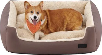 Image de Coussin pour chien 85 x 65 cm, marron, réversible PGW04Z