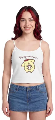 Produktbild von Spreadshirt Pompompurin & Muffin Verkleidet Bio Spaghetti Top Damen, L, Weiß
