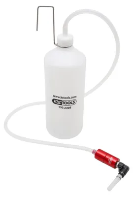 Imagen del producto de KS TOOLS: Dispositivo de llenado/purga para sistemas hidráulicos de frenos, modelo 150.2305, peso 1180g, capacidad 1 litro