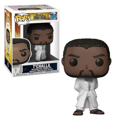 Produktbild von Pop Black Panther Tchalla White Robe Vinyl Figure