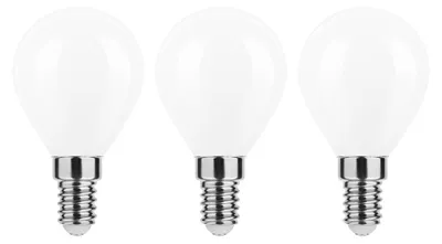 Produktbild von Modee E14 LED Filamentlampe P45 4W 470lm 2700K Warmweiß 3 Stück