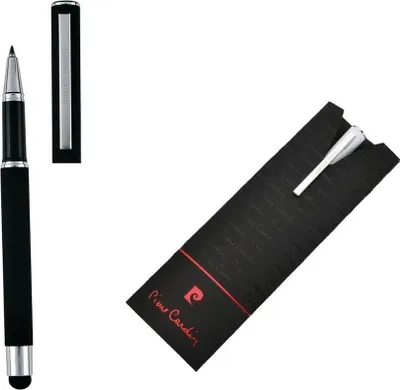 Zdjęcie produktu dla Pero kuličkové Pierre Cardin Claudie, roller, 0,5 mm, kovové, se stylusem, černé