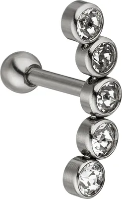 Produktbild von JOBO Helix-Piercing Edelstahl 5 Zirkonia