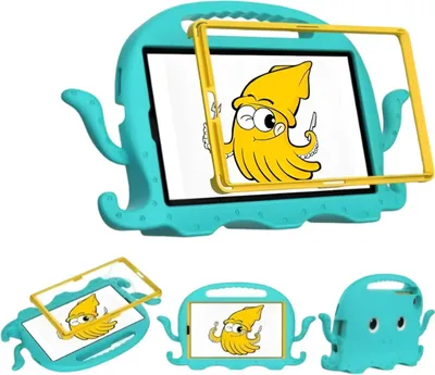 Productafbeelding van Beschermhoes voor Samsung Galaxy Tab A7 8,7" met octopusprint, blauw