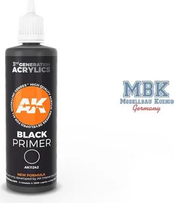 Productafbeelding van AK Interactive S.L. AK-11242 ZWARTE PRIMER 100ml (3e generatie)