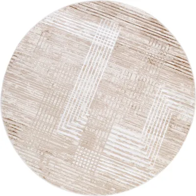 Immagine prodotto di Tappeto Tapiso CRYSTAL rotondo crema Soggiorno Camera da letto 240 x 240 cm