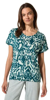Productafbeelding van Cecil damesprintshirt met knoopdetails