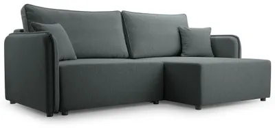 Produktbild von Selsey Kassian - Ecksofa mit Schlaffunktion und Bettkasten, grau, rechts
