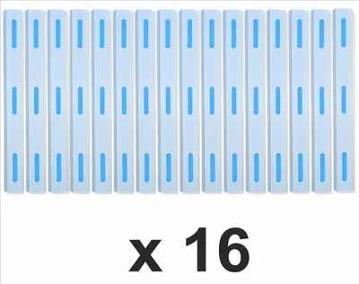 Produktbild von Marina White 12 Set mit 16 Stück - Stegfender, Bootsfender zum Schutz von Motorbooten, Booten, Jetskis, Yachten 98x12x6cm  SUPERHIT DER SAISON 2024