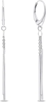 Immagine prodotto di Eleganti orecchini lunghi in argento EA726W