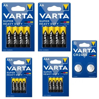 Image de Ensemble de piles VARTA SHD : 4 piles AAA, 4 piles AA et 2 piles CR2450 au lithium (3V)