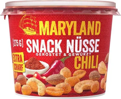 Produktbild von MARYLAND KH90384, Snack mixes, Mandel, Cashew, Erdnuss, 275 g, Mandel, Cashewnuss, Erdnüsse, 1 Stück(e)